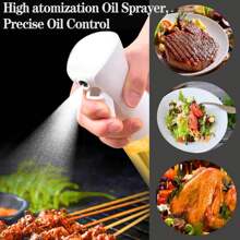 1pc Olive Oil Cooking Spray Bottle, Glass Oil Dispenser Bottle Sprayer, Refillable Oil & Vinegar Mister Sprayer Bottle, Air Fryer High Pressure Sprayer Bottle - Polypropylene, Dual-Use Oil Sprayer & Mister, Cookout Gift Idea For Father's Day, Mother's Day, Friends, Boyfriend, Girlfriend, Family, Teacher, Coworker, Halloween, Christmas (Random Color And Style)