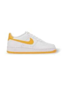 Nike Giày thể thao Air Force 1 GS Teen màu trắng dành cho học sinh trung học phổ thông màu vàng FV5948-109 - Vàng trắng/Đại học - Xem 3