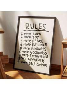 1/3pcs Christian Minimalist Wall Art Prints, Neutral Modern Christian Artwork, God Is Good Spiritual Fruits, Bible Verse Home Decor, Unframed Decorative Paintings,Canvas,Poster Gifts Birthday Graduation - Multicolor - View 25