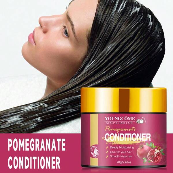 YOUNGCOME Pomegranate Conditioner,Moisturizing,Softens Glosses Hair,Conditioner Hair Essential Oil Nourishing For Dry Damaged