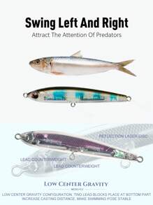 KINGDOM Señuelos de pesca en forma de lápiz pequeño de la marca Kingdom, cebos artificiales de calidad alta de hundimiento lento de 40mm/4g, wobblers para equipo de pesca