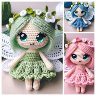 DIY Crochet Beginner's Kit Includes Instructions, Butterfly Fairy Weaving Craft Set Materials, Handmade Decor, Healing Home Accent, Creativity Gift, Comes With Hook And Yarn For Hangings/Ornaments, Random Color Accessories, Suitable For Birthdays, Christmas, Valentine's Day, Mother's Day