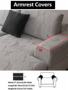 1pc Stretch Sofa Cover, Non-Slip Full Coverage Sofa Seat Cover, Suitable For All Seasons, Furniture Sofa Cushion Cover, Fabric Thickened Sofa Blanket, Machine Washable, Dust-Proof, Pet-Friendly, Plush Fabric, Light Gray, Suitable For Bedroom, Office, Living Room, Sectional Sofa And 1/2/3/4 Seater Sofa - Light Grey - View 14