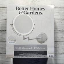 BETTER HOMES & GARDENS Wall-Mounted LED Mirror 1x/10x Magnification, Swivel NEW - 1 - View 1