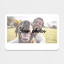 1pc Personalized Simple And Fashionable Refrigerator Magnet, Upload Photo, Customize Text As Gift For Friends, Family, Lover, Commemorative Gift, Holiday Gift, Surprise Gift, Valentine's Day Gift, Mother's Day Gift, Father's Day Gift