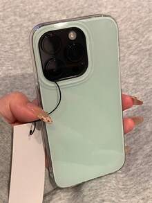 Cute Jelly Glossy Phone Case, Compatible With IPhone 17 Air 16 15 14 13 12 Pro Max 11, Solid Color Shock-Proof Soft Case - Green - View 3