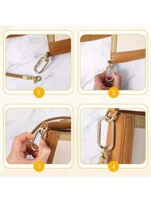 Oval Shape Snap Clip Metal Spring Key Ring Aluminum Alloy Carabiners For Men And Women Use For Outdoor Climbing Backpack And Daily Wear Travel Essentials - Multicolor - View 4