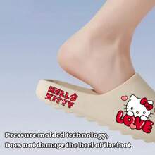 Sanrio Sanrio Series Kiki's Delivery Service Cat EVA Plain Color Slippers, Soft Thick Non-Slip Sole House Bathroom Sandals, Casual Summer Beach Slippers For Men - Fashion Cartoon Print EVA Flip Flops, Soft Non-Slip Soles, Odorless, Suitable For Indoor Home, Shower, Beach And Summer Use, House Slippers | Summer Shoes | Slippers, Home Slippers Back To School