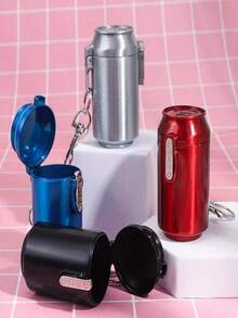 1 件金属烟灰缸 - 便携式迷你烟灰缸，适用于汽车、卧室、客厅 - 创意不规则形状烟灰缸 - 男士理想礼物 - 彩色 - 查看 13