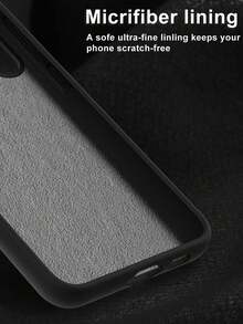 2mm Thick Smooth Silicone Liquid Protective Phone Case Sleeve, Shock-Absorbing Soft Microfiber Lining, Compatible With Apple, Pixel, Redmi Note, OPPO, Vivo, Honor Waterproof Anti-Fall Scratch Resistant - Pink - View 6