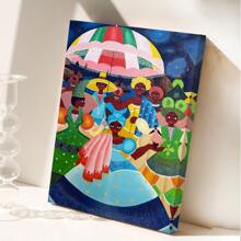 1 Pezzo Arte brasiliana, Dipinto del Brasile, Dipinto di paesaggio, Arte murale stampabile, Download istantaneo, Tela del Sud America, Decorazione per la casa, cartellone per la stanza, Arte murale su tela, Cornice opzionale, Oggetti per la decorazione della stanza, Decorazione per il soggiorno.