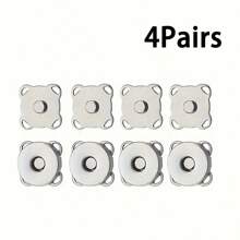 Set de 20 piezas/4 piezas/10 piezas de Botones magnéticos para coser, botones magnéticos invisibles de dibujos animados, botones magnéticos de flor de ciruelo, botones para coser, botones invisibles de metal para coser, cierres de billetera, para manualidades DIY, billetera, bolso, mochila, accesorios, set de botones para manualidades de 14mm