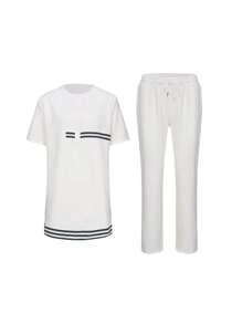 Kaftan Men's Set 2 Pieces African Men's Striped Color Block Shirt And Casual Pants Set Luxury Elegant Men's Set