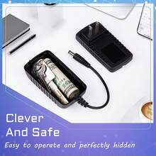 隐藏式保险箱 隐藏隔间转移保险箱 秘密隐藏存储 保管您的钱财钥匙珠宝 - 黑色 - 黑色 - 查看 5