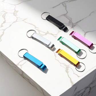 1 st/2 st flasköppnare nyckelring flasköppnare mini flasköppnare perfekt för fester barer och familjesammankomster lämplig som present till pojkvän present till make., för utomhusbruk, camping, present till pappa