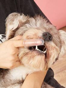 5pcs Pet Silicone Finger Toothbrushes, Effective Teeth Cleaning - Suitable For Dogs And Cats