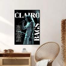 1/3PCS Optional Frame Posters Wall Arts Pop Singer Poster Home Living Room Bedroom Bar Aesthetic Decoration, Wall Art With Frame