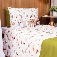 Printed And Plain Duvet For Mini Crib And Single Bed Percale 200 Threads 100% Cotton