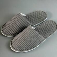 1-6 pares de pantuflas de spa, pantuflas desechables antideslizantes para invitados, lavables y reutilizables, que se pueden usar para mujeres, hombres, en casa, interiores, baño, dormitorio, hotel, novia - Ver 5