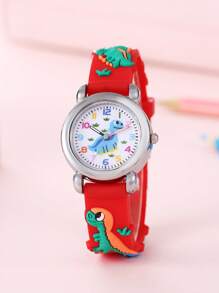New Cute Cartoon Dinosaur Design Children Students Quartz Electronic Watch