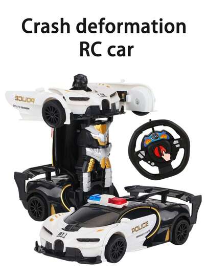 1 件撞击变形玩具车、遥控车、儿童玩具车、玩具、赛车、汽车游戏、男孩游戏、女孩游戏、精美礼物