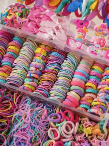 Set de 798 pinzas para el cabello con mariposas de colores, cintas para el cabello de moda sencillas, scrunchies para el cabello de estudiante, apropiado para uso diario y de fiesta