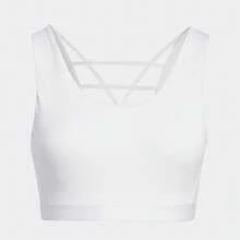 Adidas Women's Solid Color Sports Bra HI3459, Summer - Off-white - View 1