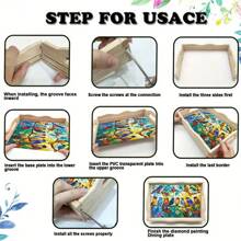 1 pezzo Vassoio a forma di uccello con dipinto a mosaico di diamanti 5D, design di diamanti unico per un effetto vivace e tridimensionale, adatto per tenere caffè, succhi, colazione, dessert in cucina o casa, vassoio multifunzionale con dipinto di diamanti e design elegante per la decorazione della casa