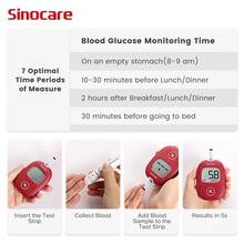 (Without Monitor)Sinocare AQ 100 Test Strips And 100 Lancets - 100pcs Test Strips - View 3