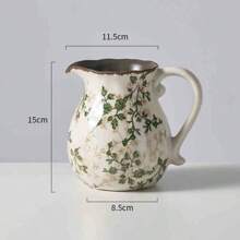 Rustykalny zabytkowy ceramiczny wazon na kwiaty, nowy chiński styl świeży i prosty kwiatowy uchwyt na wodę do salonu, gabinetu, biura