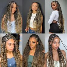 Human Braiding Hair For Boho Braids 4/27 Highlight Ombre Deep Wave Bulk Human Hair 110g 26 Inch Curly Wave Honey Blonde Human Hair Extensions No Weft 2 Bundles/Pack - SP4/27 - 查看 7