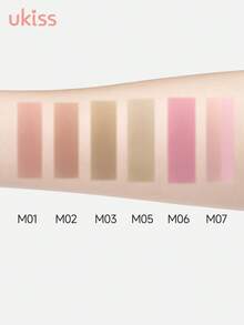 ukiss Matte Eyeshadow, High Pigmentation, Fine Texture, Long-Lasting Shimmer, Lightweight & Smooth, Suitable For Party Makeup