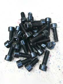 Set de 200 piezas de Kit de tornillos de cabeza hueca M4 - Tuercas, arandelas de resorte, arandelas planas, pernos surtidos, tornillos de cabeza hexagonal - Para manualidades, reparación de maquinaria, mejoras del hogar