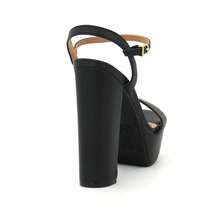Vizzano 6282.455 Women's Casual Chunky High Heel Platform Sandal - Black - View 5