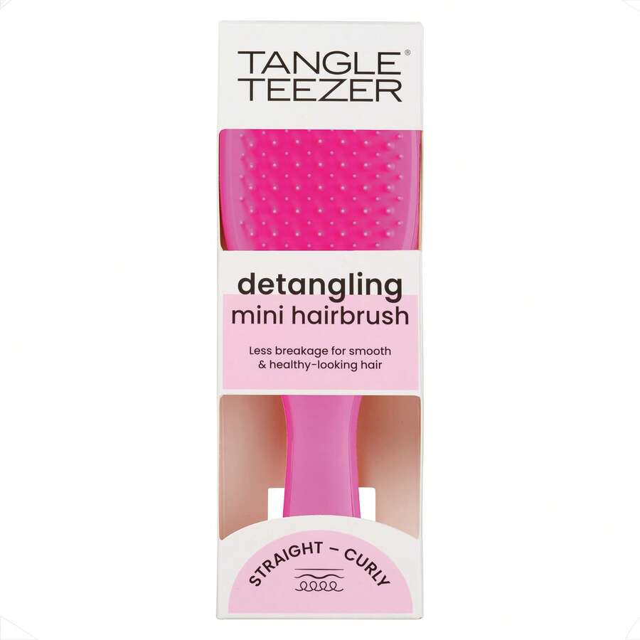 Tangle Teezer Teezer Mini Ultimate Detangling Brush Runway Pink - Màu Hồng Tươi - Xem 1