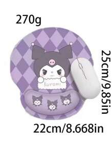 Sanrio 1pc Sanrio Series Computer Mouse Mat, Cute New Cartoon Wrist Rest Mouse Pad, Dirt Resistant And Practical,School Supplies,Back To School