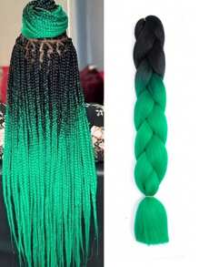 Estensioni per trecce arcobaleno da 24 pollici, capelli sintetici viola professionali, trecce jumbo, estensioni per capelli colorate a gradiente africane per intrecciare all'ingrosso per Ognissanti e Natale