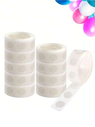 500 pezzi/300 pezzi/100 pezzi Dischetti adesivi biadesivi trasparenti rimovibili, nastro adesivo per palloncini per decorazioni fai da te per matrimoni, compleanni e feste