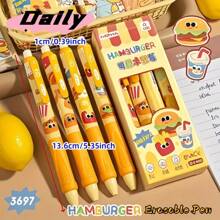 1pc, Finger Clips, Static With Cartoon Animal Design, Side-Pressing Type, Erasable Pen, With 0.5mm Blue Ink, Practical School Supplies, Suitable As A Children's Day Gift.Excellent Smoothness And Back-To-School Supplies.
