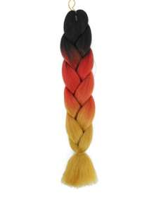 Estensioni per trecce arcobaleno da 24 pollici, capelli sintetici viola professionali, trecce jumbo, estensioni per capelli colorate a gradiente africane per intrecciare all'ingrosso per Ognissanti e Natale