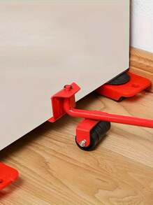 Heavy Lifting Furniture Truck With Pulley Base For Effortless Moving Of Large Heavy Objects Such As Refrigerators Including A 5 Packs Adjustable Height Furniture Lifter Easy Moving Slider Tool Set Designed For Labor Saving Convenience With A Maximum Load Capacity Of 200kg This Comprehensive Set Offers A Practical Solution For Transporting Bulky Items Around The Home Or Office Ensuring Safe And Efficient Relocation Of Heavy Furniture And Appliances