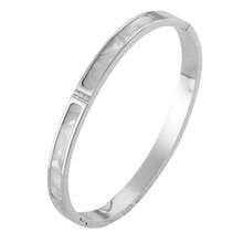Exquisite 925 Silver-Plated Stainless Steel Fashion Bracelet, Waterproof Women Jewelry - Silver - View 3