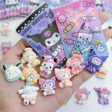 Sanrio 30/10pcs Cute Sanrio Hello Kitty Surprise Blind Bag, Small Gift Blind Box Prize Mini Simulation Cartoon Miniature Ornament, Suitable For Dollhouse, Aquarium, Interior Decoration, Birthday Gift, Valentine's Day Gift, Party Gift (Random Style)