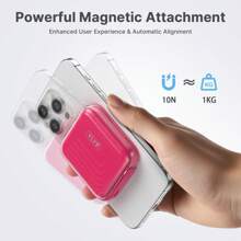 YLYP Slim Mini Pocket Magnetic Compact Power Bank, Caricabatterie portatile senza fili da 5000mAh, compatibile con Mag-Safe, ricarica rapida PD da 22,5W per iPhone 16/15/14/13/12 Pro/Pro Max/Plus/Mini