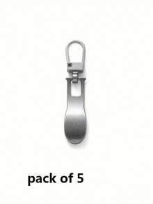 5个可拆卸金属拉链，简约实用，多用途 - 彩色 - 查看 4