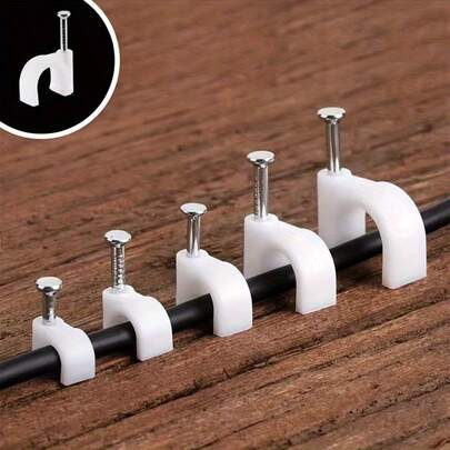 100 piezas de abrazaderas de cable de acero, adecuadas para fijar cables de 4/5/6/7/8/9/10mm
