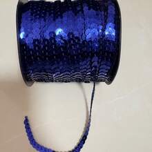 1 Cuộn, 10 Yard Ruy băng sequin 6mm, Kim tuyến tròn dẹt, Kim tuyến laser, Kim tuyến cho đồ thủ công, May vá, Phụ kiện vải, Viền kim tuyến (Thích hợp cho mặt nạ tự làm, giày dép, trang trí quần áo, trang trí tiệc, Nhiều màu sắc, Kiểu cuộn tiện lợi) - Chọn màu sắc - Xem 24