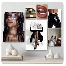 1pc Frameless Modern Fashion Urban Beauty Posters High-Definition Printing Wall Arts Modern Minimalist Living Room Bedroom Dormitory Study Bar Coffee Shop Wall Decoration Home Decoration Pictures ,Wall Art With Frame