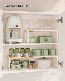 SONGMICS HOME Spice Rack - Original Bamboo Color - View 4