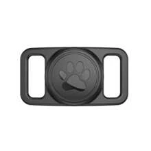 Cute Cat Paw Pattern Pet Apple AirTag Protective Case With Cover, Apple GPS Locator Pet Collar Silicone Tag Protector Shell